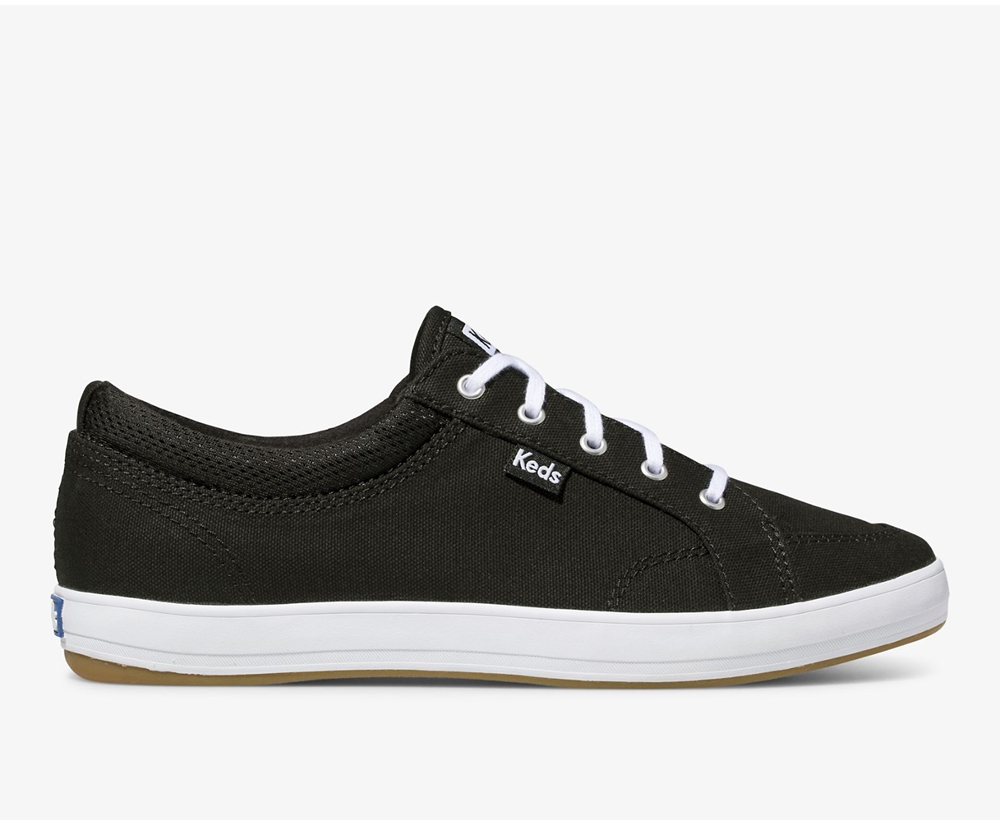 Womens Keds Sneakers - Center - Black - 8790-OWUQG